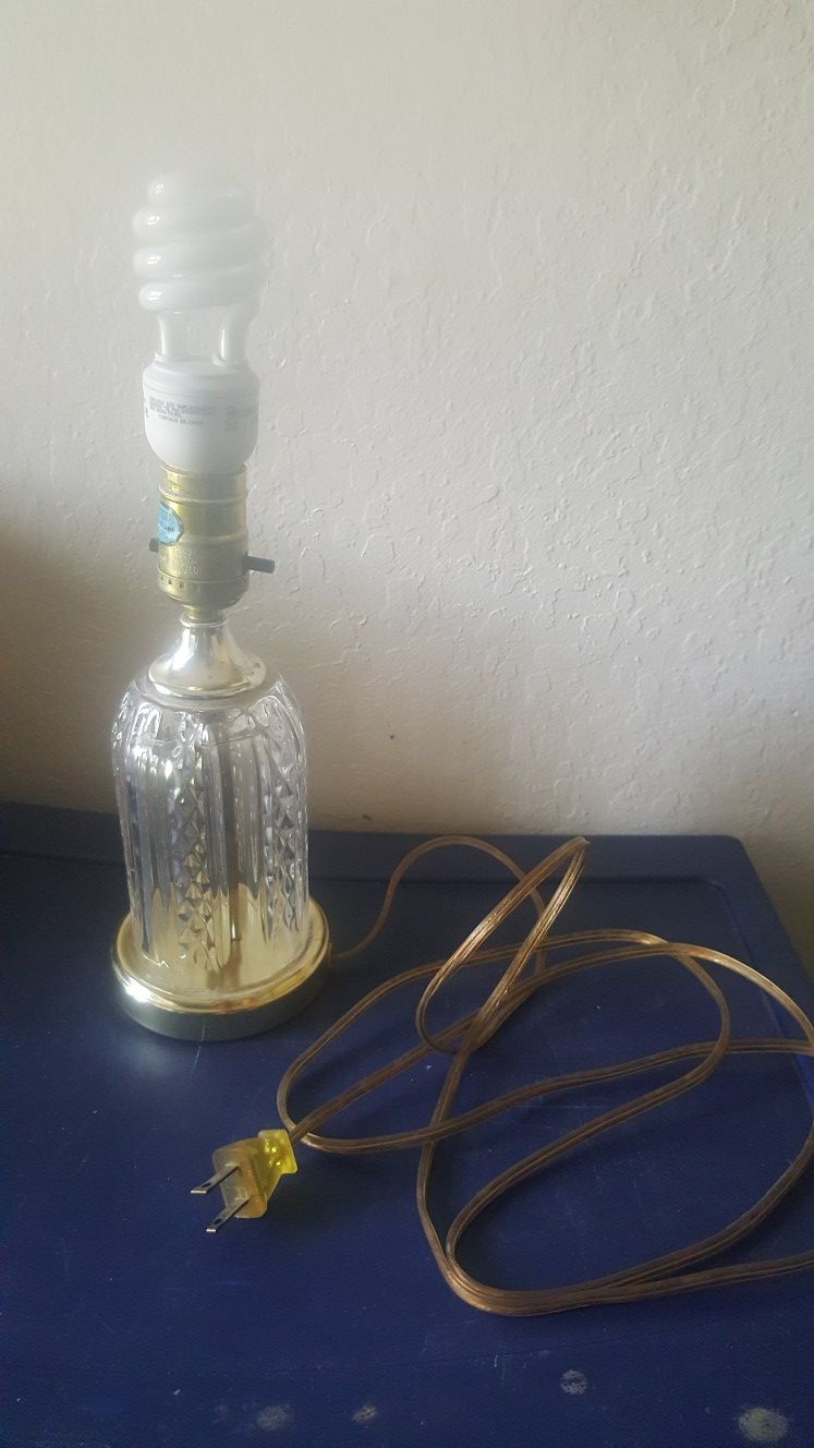Vintage glass lamp