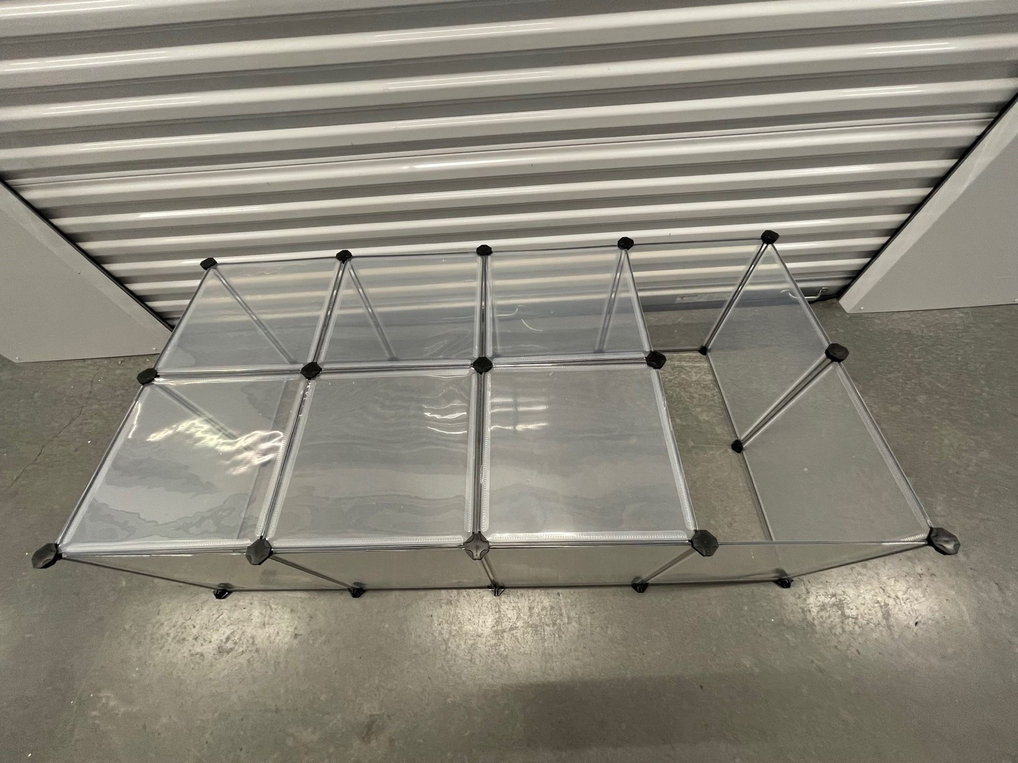 Songmics Gray Plastic Small Pet Playpen Portable Bunny Rabbit Guinea Pig Play Pen Area 56X28X18