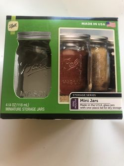 Jarden Ball 4PK 4oz Mini Jars