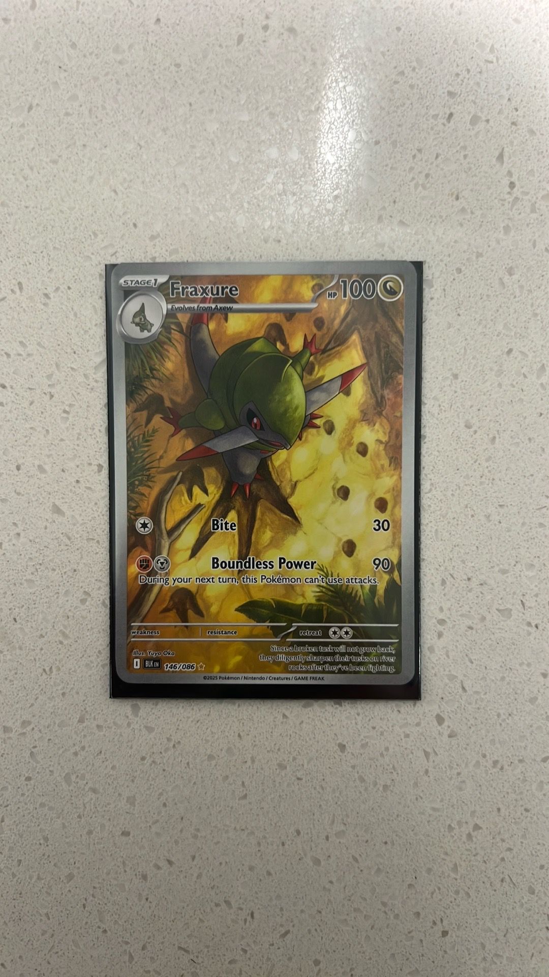 Fraxure Pokémon Card