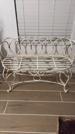 Metal bench