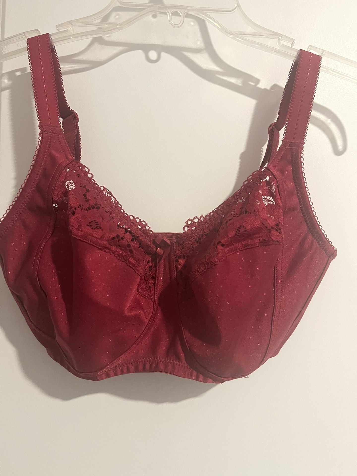 NWT Delimira Size 34F Burgundy Bra
