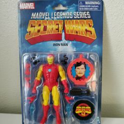 Marvel Legends Series Secret Wars Iron Man Retro Comics Collectible Action Figure New