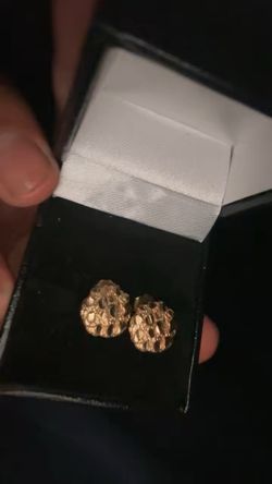 Gold Nugget Earrings