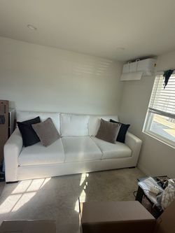 White Sofa Couch from Living Spaces