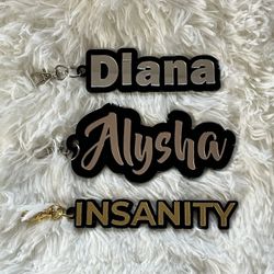 Custom Acrylic Keychain Backpack Cup Tag