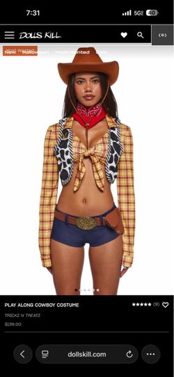 New Dolls Kill Play Along Cowboy Costume
