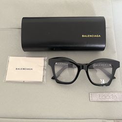 Balenciaga Cat-Eye Shiny Glasses 