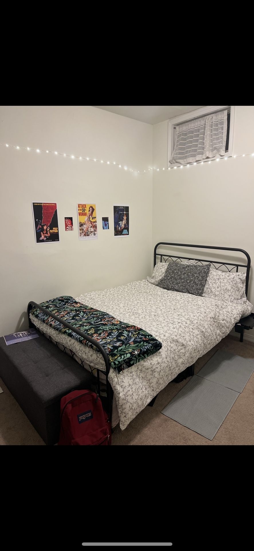 Full Black Bed Frame