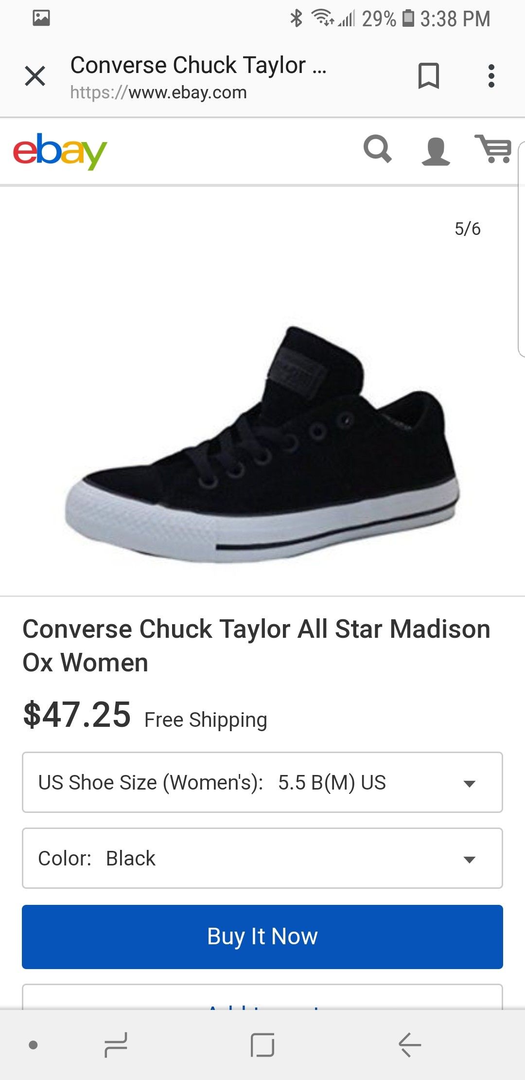 Converse size 4 in men. 6 woman. NEW $40