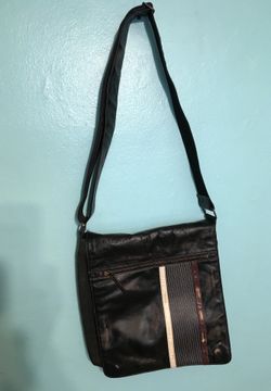 Black and brown leather bag