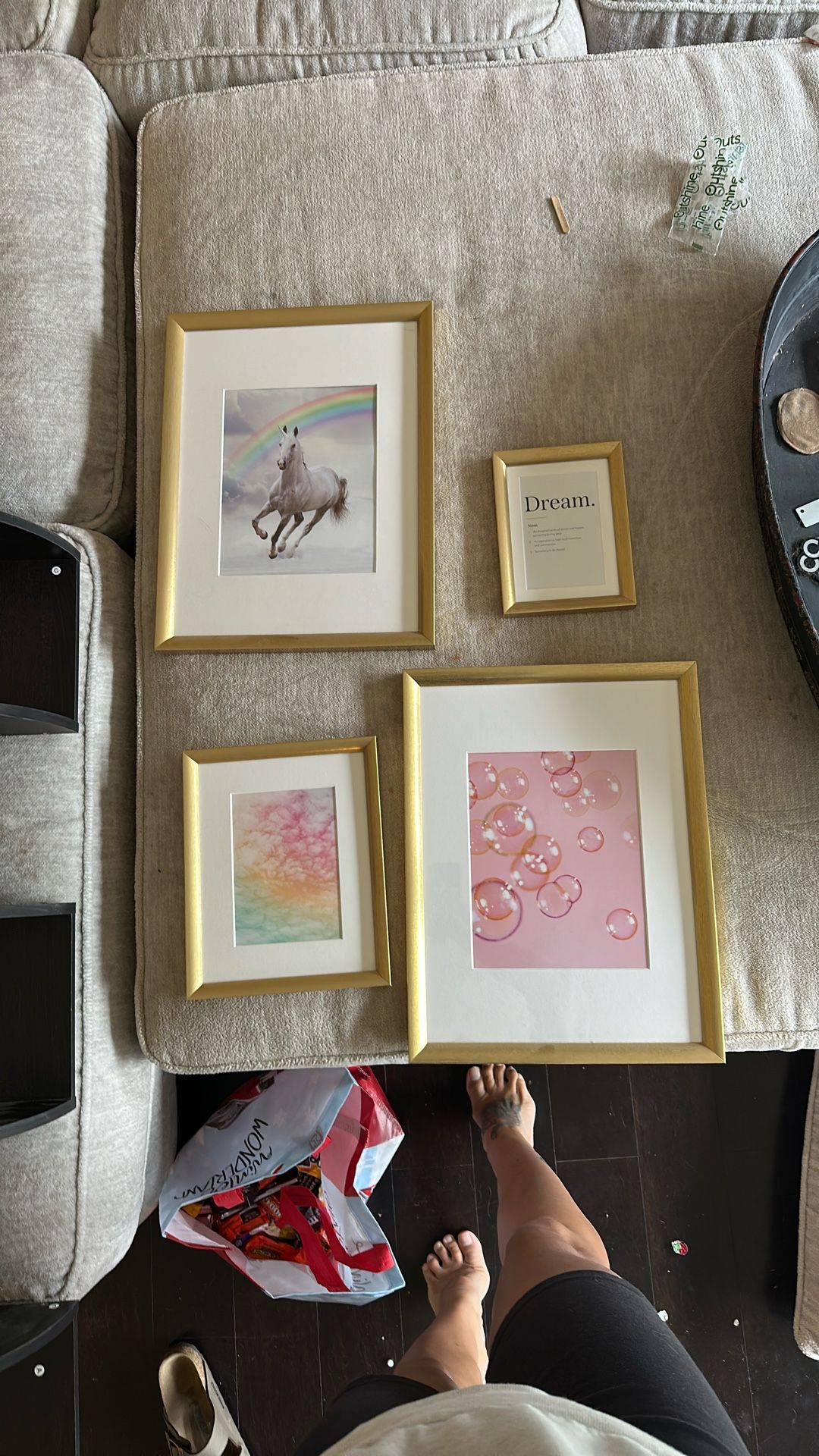 Unicorn Rainbow Framed Pictures