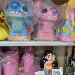 Party Center Pieces ,alcansias, Disney Characters Money Box, Piggy Banks.