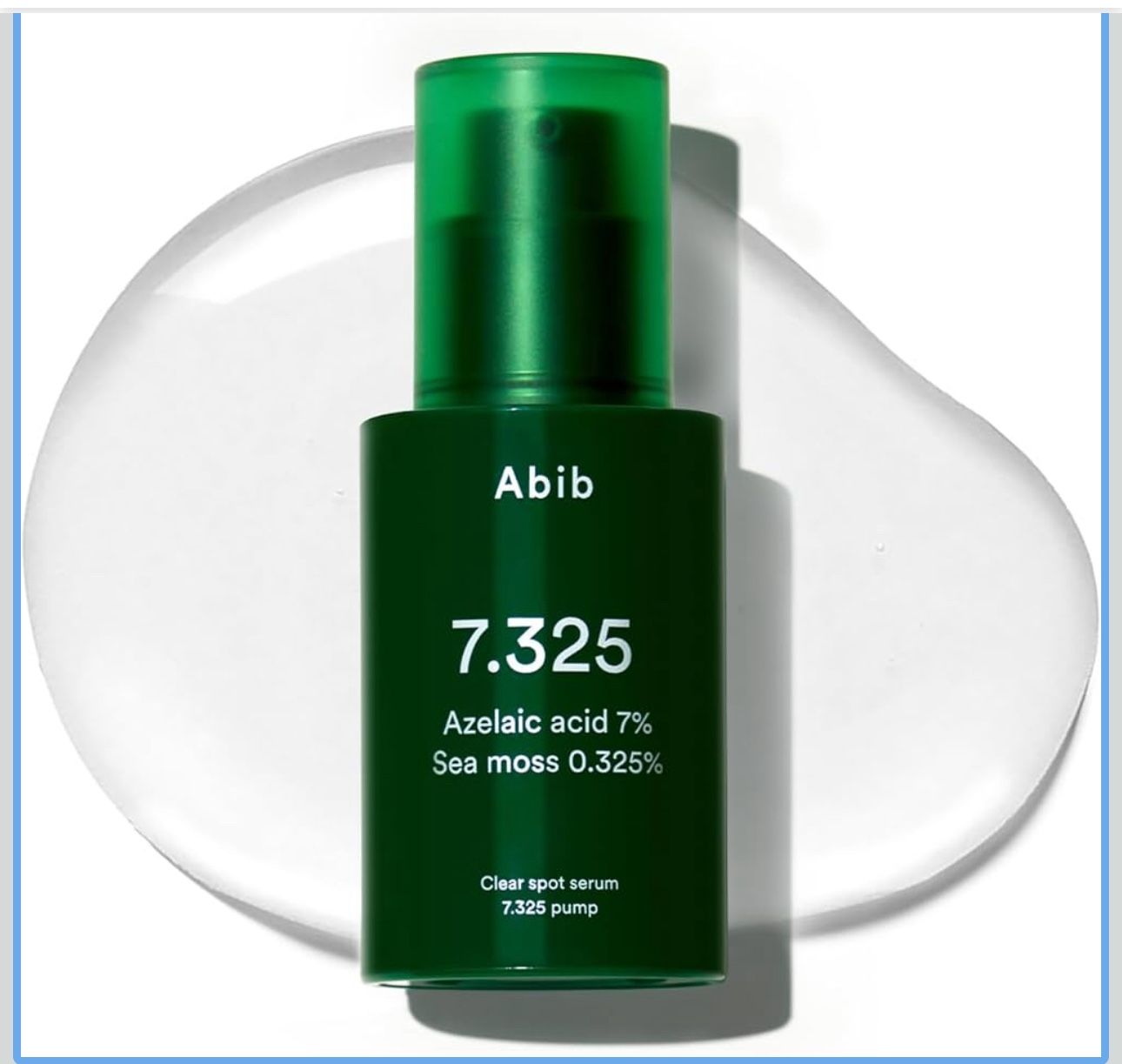 Abib Clear spot serum 7.325 pump with Seamoss Extract, Azelaic Acid, Succinic Ac