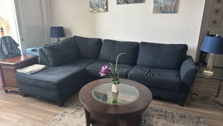 Sofa Sectional Navy Blue
