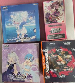 Weib Schwarz Blue Archive RE:Zero 10th anniversary Tekken Universe booster boxes