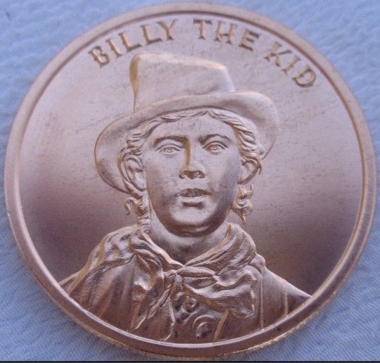 Billy The Kid Wild West Series 1 oz Copper Round