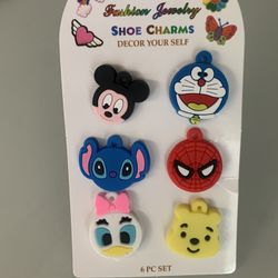 6pcs -  Shoe Charms