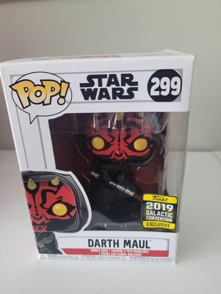 Funko Pop Star Wars Darth Maul #(contact info removed) Galactic Exclusive