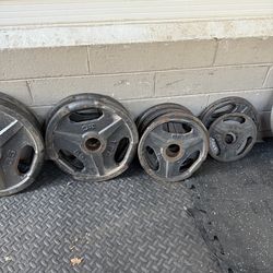 265lb TSA Olympic Weight Set – 2” Plates – Complete Set