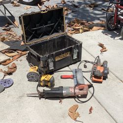 Belt Sander Sawzaa Sander And Dewalt Box
