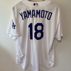LA Dodgers Jersey For Yamamoto #18 New With Tags Available Al Sizes 