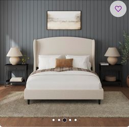Upholstered King Bed Frame