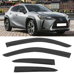 Fits 2019-2025 Lexus UX200 Tape on Window Visors Vent Rain Sun Wind Guards Deflector