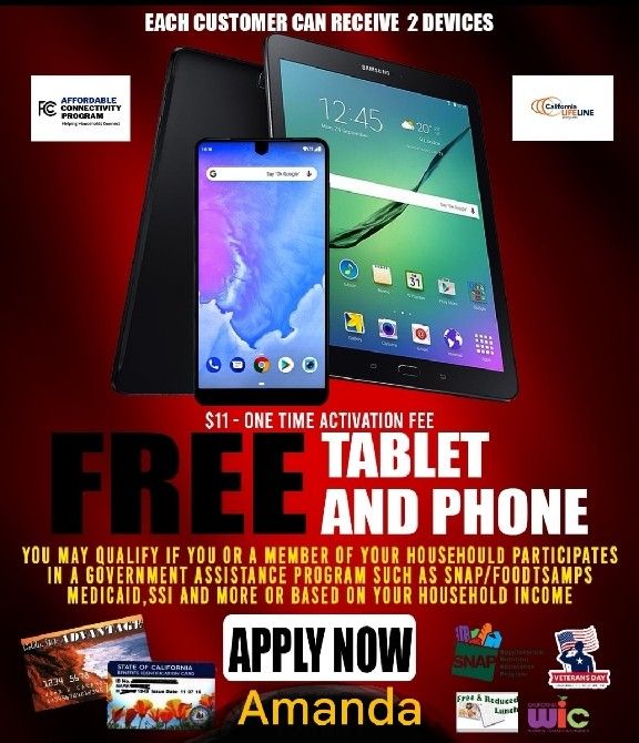 Free government phones.. Sign up today..I stay mobile, I can come to you!!!