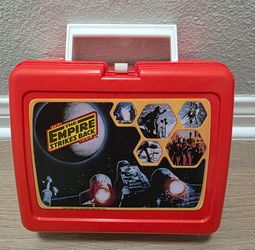 Vintage Star Wars The Empire Strikes Back Plastic Lunchbox With Thermo