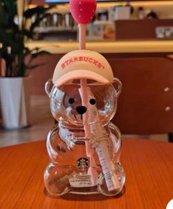 Pink Starbucks bearista