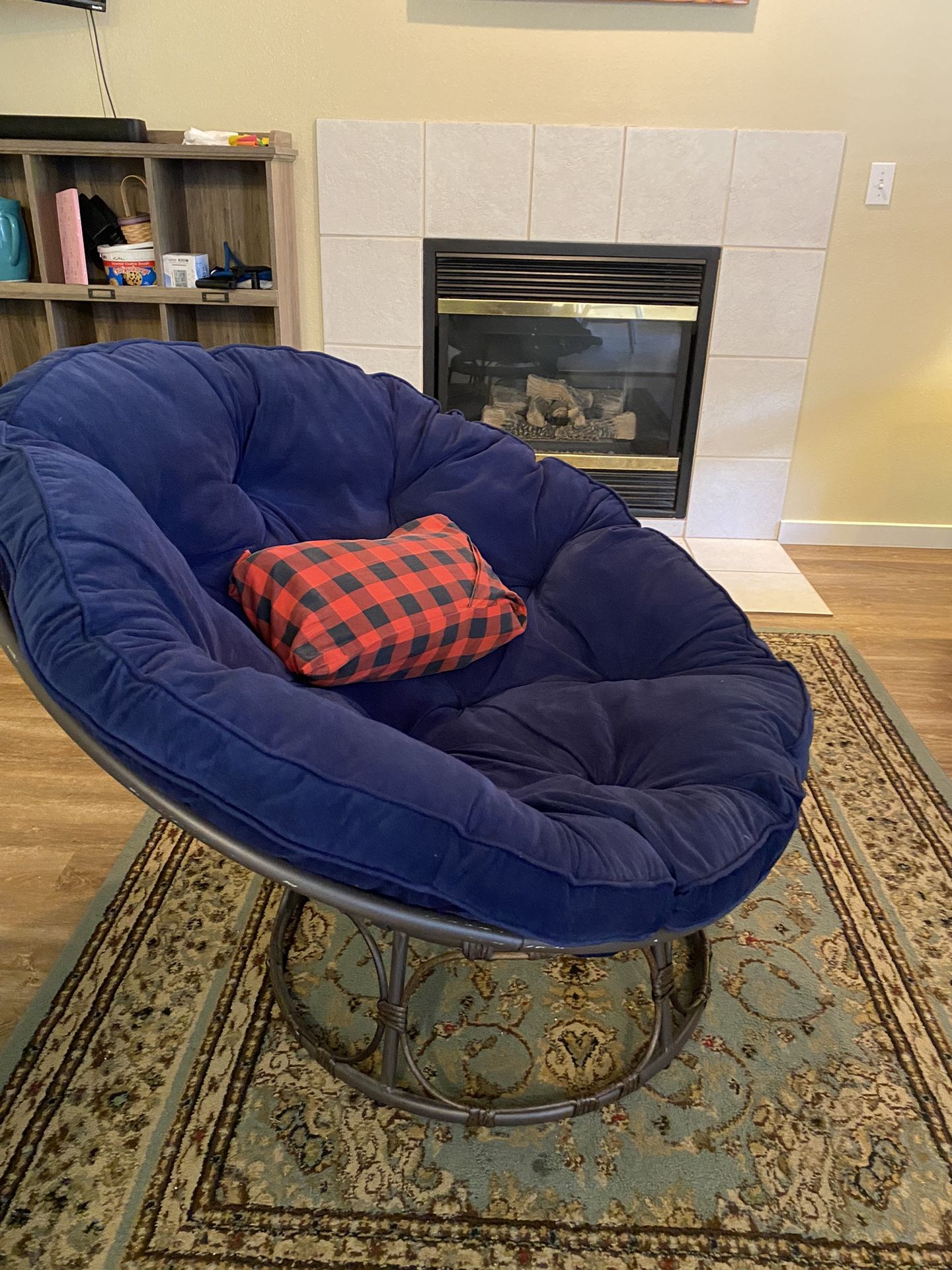 Large Size Papasan Chair - Cushion /metal Frame 