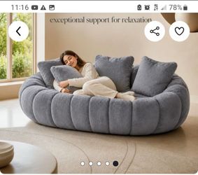 Crescent shape sofa New X $80