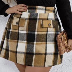 New Plaid Skirt 2XL