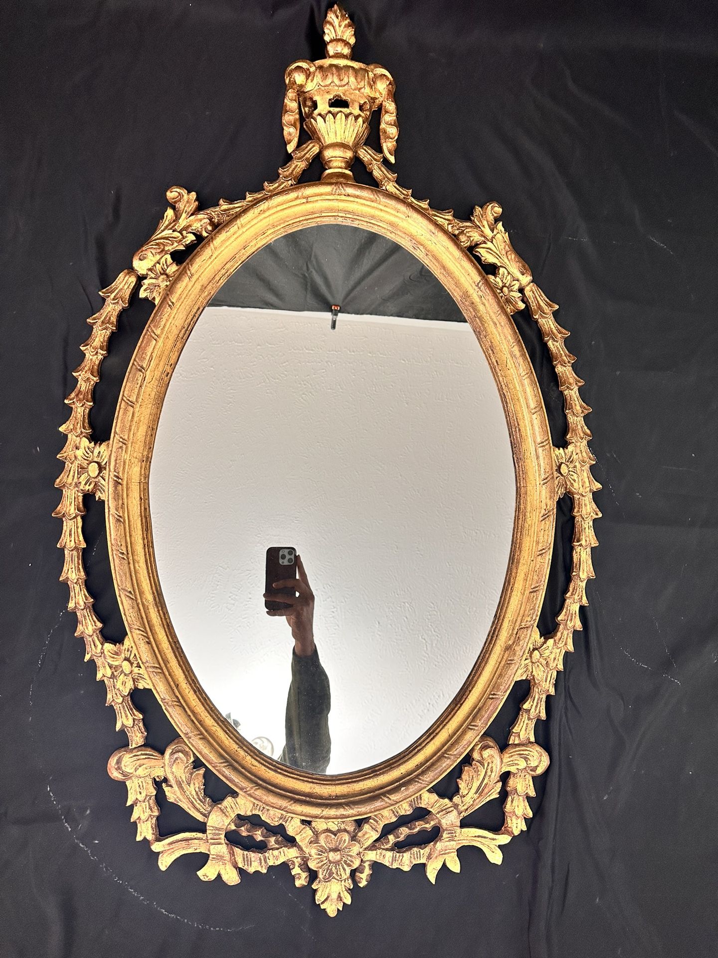 GOLD FRENCH ANTIQUE MIRROR- EXCELLENT CONDITION!