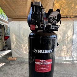 Husky 60 Gal. 3.7 HP 1-Phase 175 PSI Oil Lubed Belt Drive Stationary Electric Air Compressor