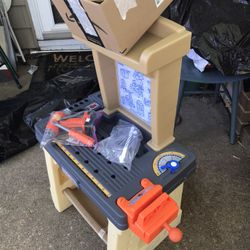 Like New Step Two Kids Workbench With All Accessories Only $40