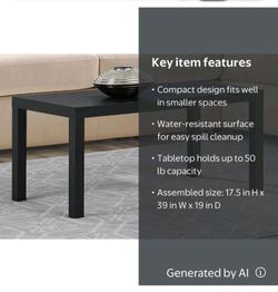 Black coffee Table