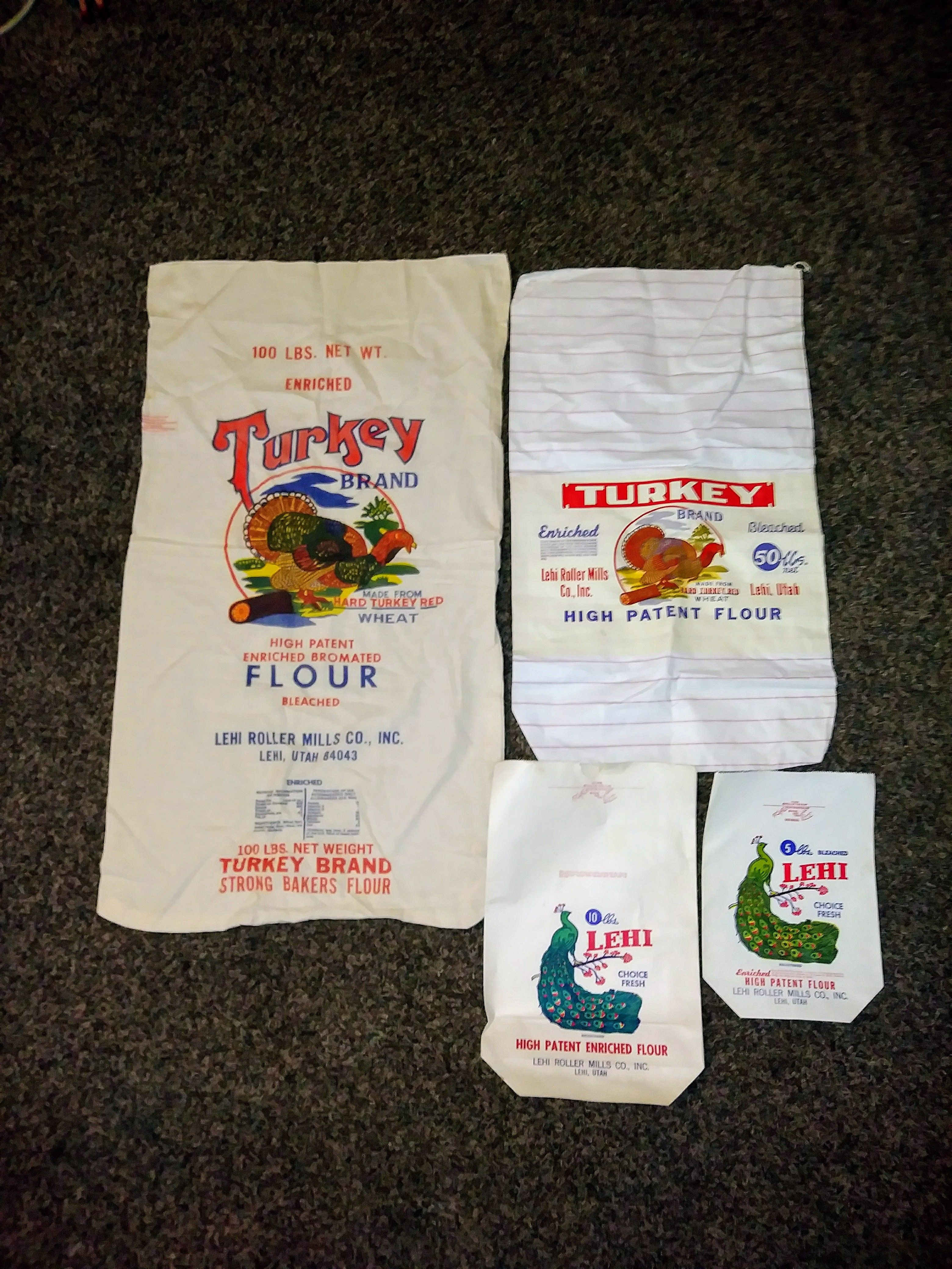 Lehi roller mills flour sacks