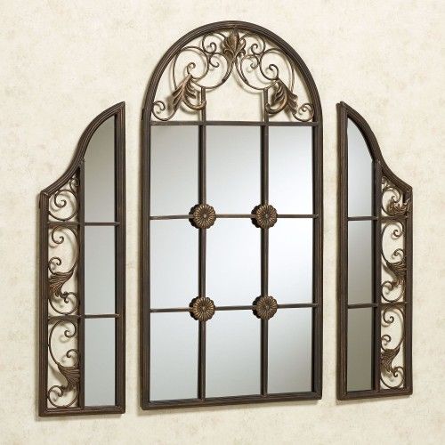 Window Pane Style Mirror Set Of 3