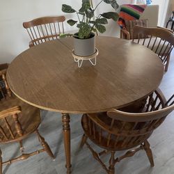 extendable dining table with a center leaf real wood 