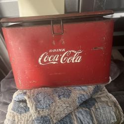 Vintage 1950's Coca Cola Picnic Cooler Antique Rare Collector Restoration 