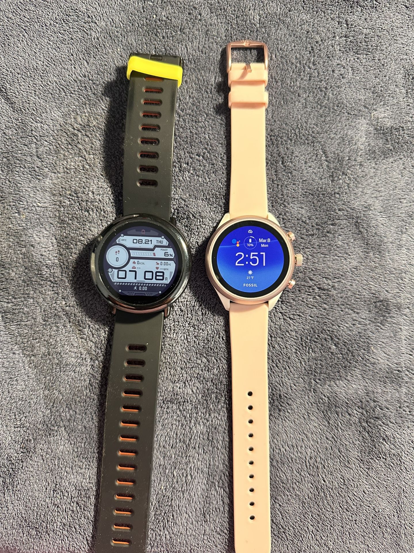 Amazfit Pace And A Fossil Smartwatch 