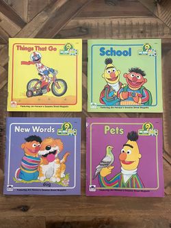 Vintage Sesame Street Golden Big Bird Beep Book Set of 4