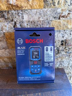 Bosch BLAZE GLM165-22 laser distance measure.