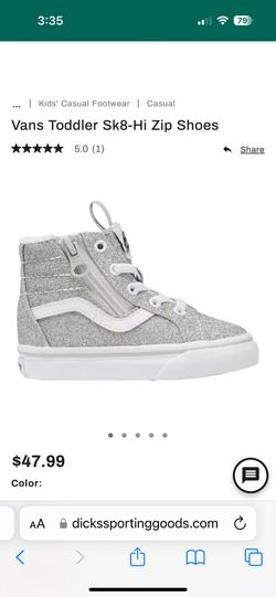 Toddler Glitter Vans 