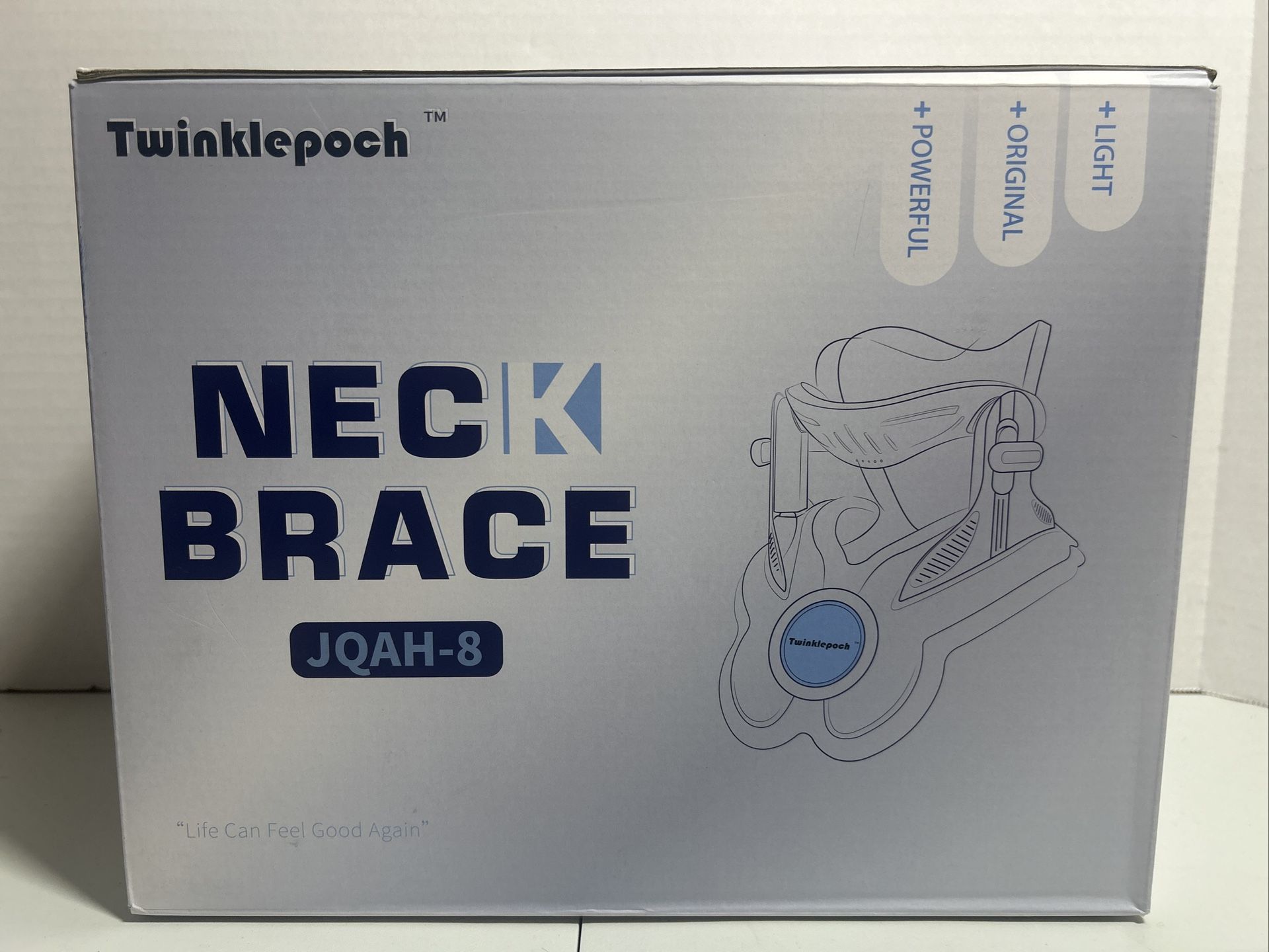 Twinklepoch Neck Brace JQAH-8 Neck Air Traction Device Electric Inflator Pump