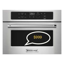 Brand New. KitchenAid 1.4 cu. ft. Built In Microwave in Stainless