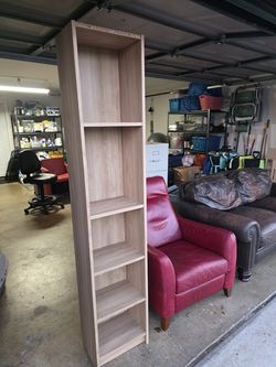 IKEA Billy tall bookcase in natural wood