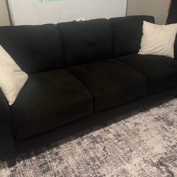 Black Velvet Couch